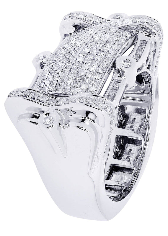White Gold Mens Diamond Ring| 1.19 Carats| 17.5 Grams