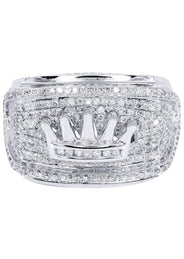 White Gold Mens Diamond Ring| 1.47 Carats| 15.44 Grams