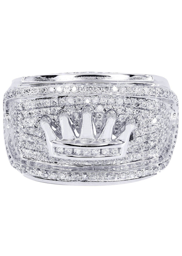 White Gold Mens Diamond Ring| 1.47 Carats| 15.44 Grams