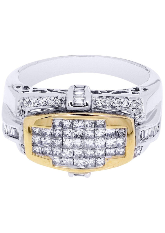 White Gold Mens Diamond Ring| 0.16 Carats| 9.3 Grams