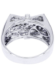 White Gold Mens Diamond Ring| 1.98 Carats| 9.8 Grams