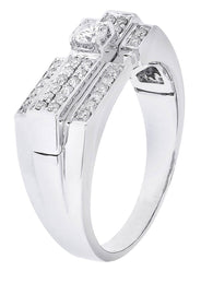 White Gold Mens Diamond Ring| 0.46 Carats| 6.74 Grams
