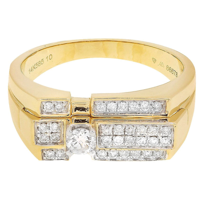 White Gold Mens Diamond Ring| 0.48 Carats| 6.27 Grams