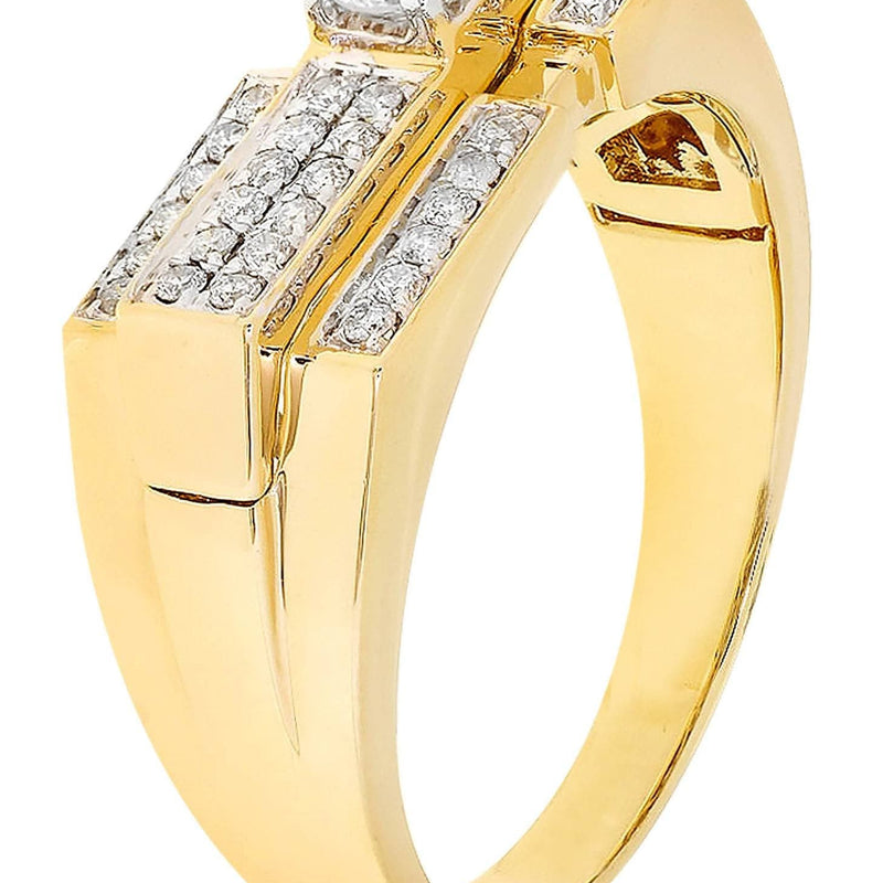White Gold Mens Diamond Ring| 0.48 Carats| 6.27 Grams