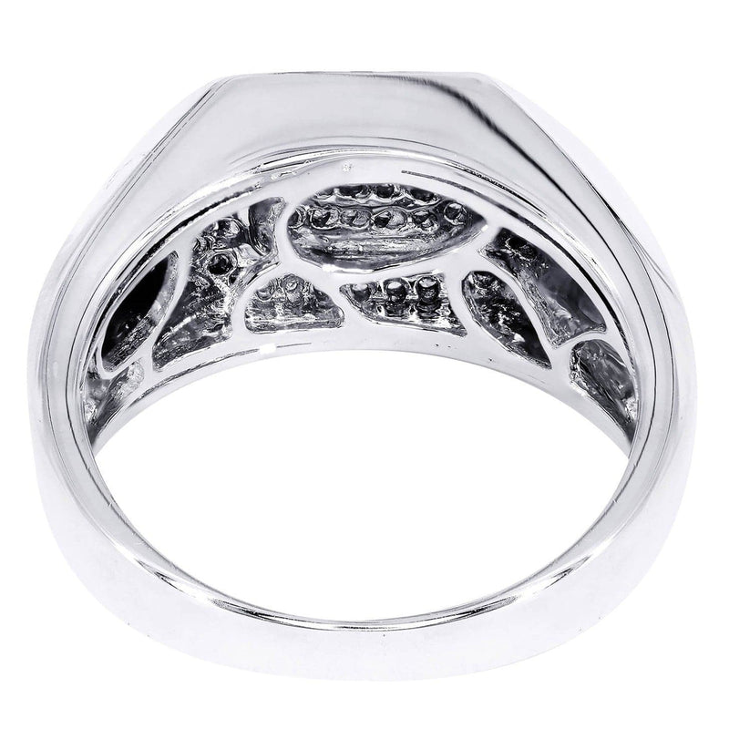 White Gold Mens Diamond Ring| 0.76 Carats| 10.48 Grams