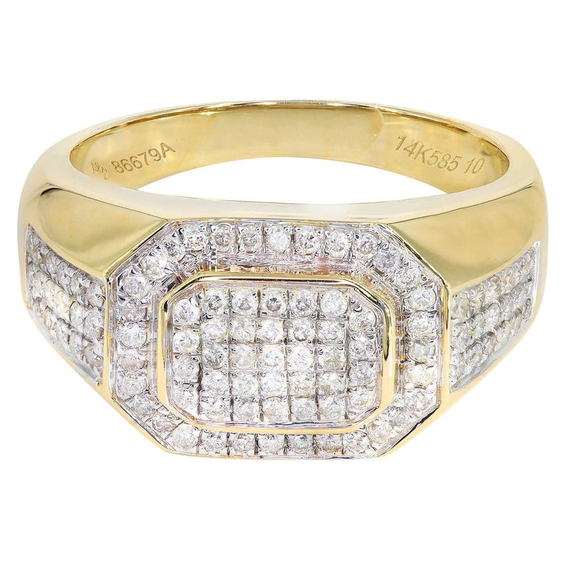Mens Diamond Pinky Ring| 0.77 Carats| 10.15 Grams