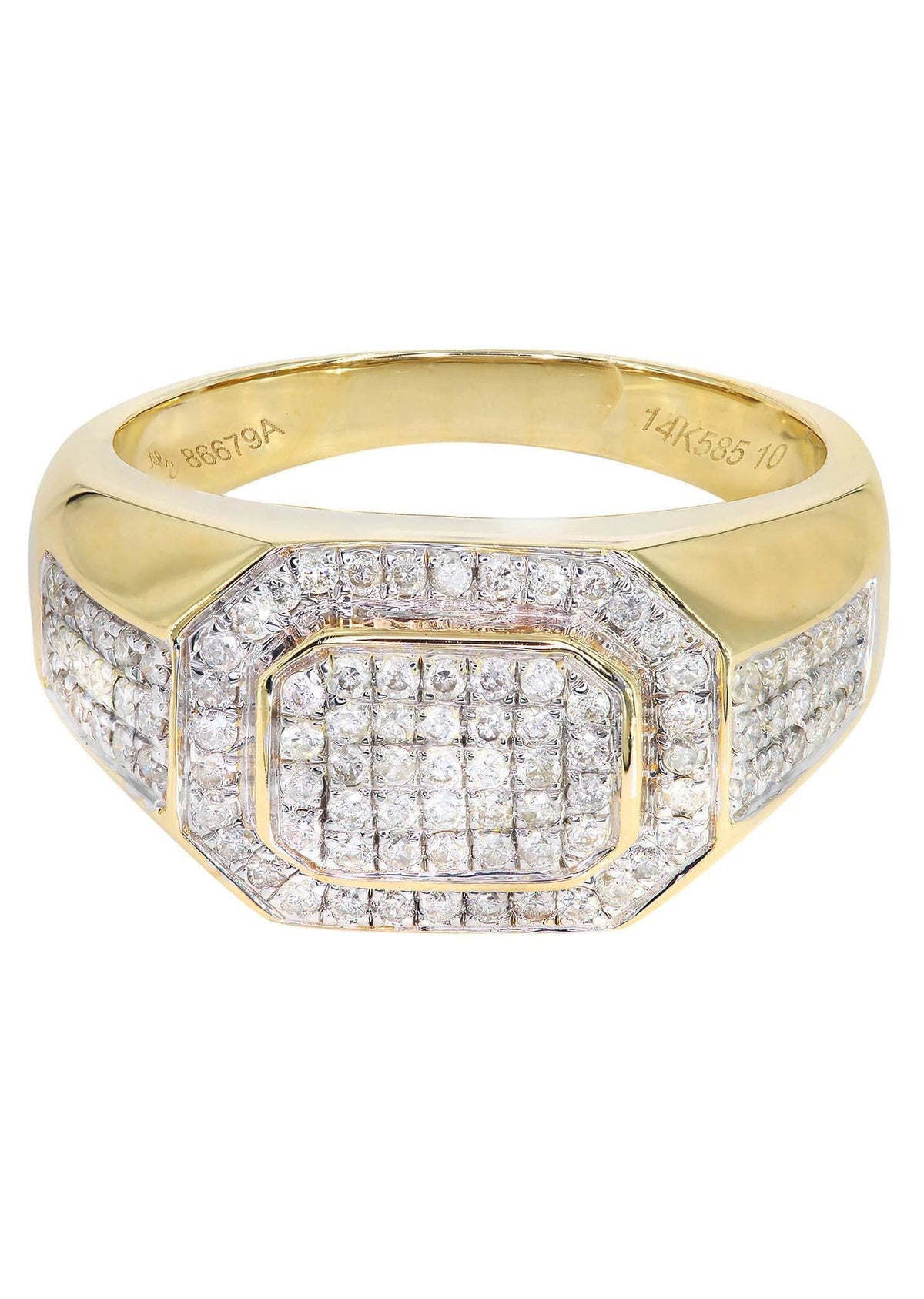 Mens Diamond Pinky Ring| 0.77 Carats| 10.15 Grams