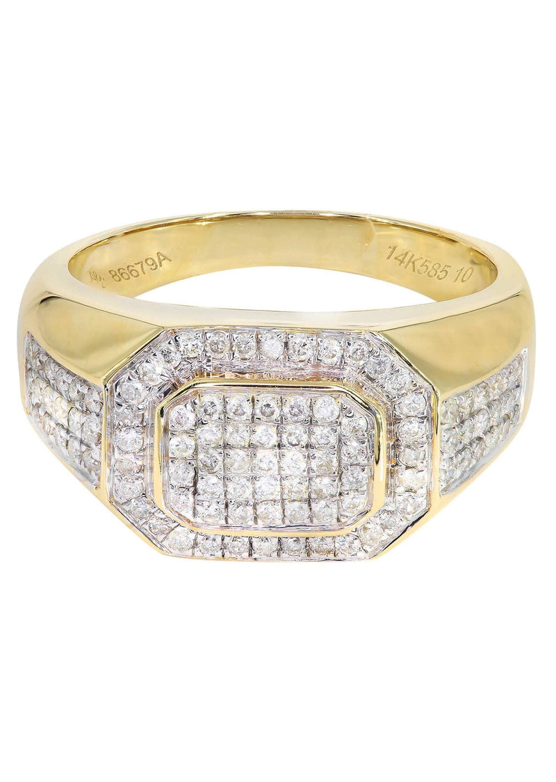 Mens Diamond Pinky Ring| 0.77 Carats| 10.15 Grams