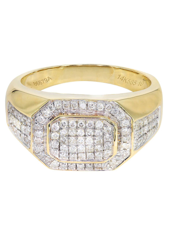 Mens Diamond Pinky Ring| 0.77 Carats| 10.15 Grams