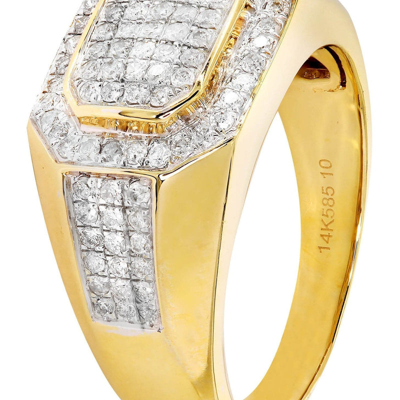 Mens Diamond Pinky Ring| 0.77 Carats| 10.15 Grams