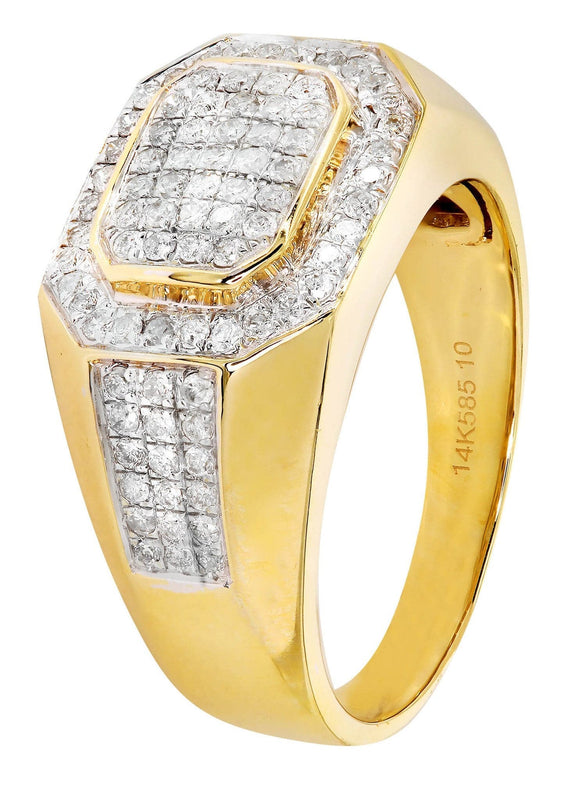Mens Diamond Pinky Ring| 0.77 Carats| 10.15 Grams