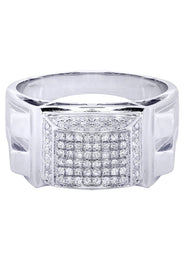 White Gold Mens Diamond Ring| 0.68 Carats| 9.67 Grams