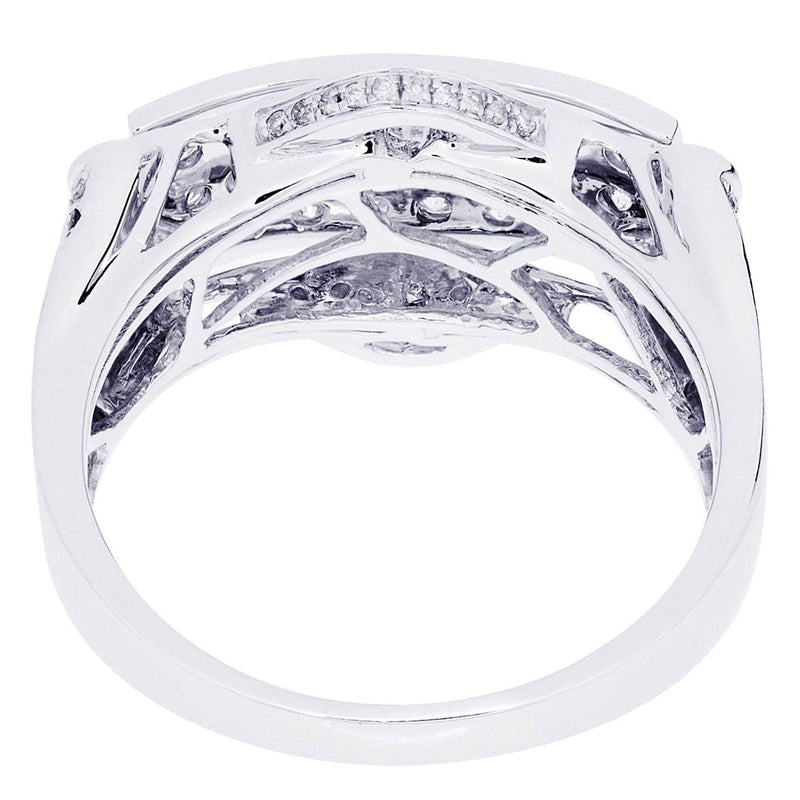 White Gold Mens Diamond Ring| 1.22 Carats| 8.52 Grams