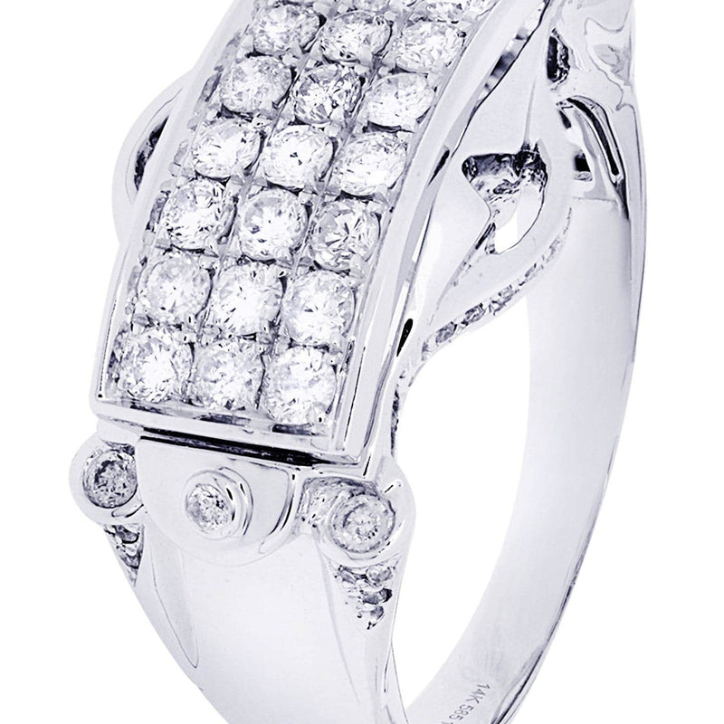 White Gold Mens Diamond Ring| 1.22 Carats| 8.52 Grams