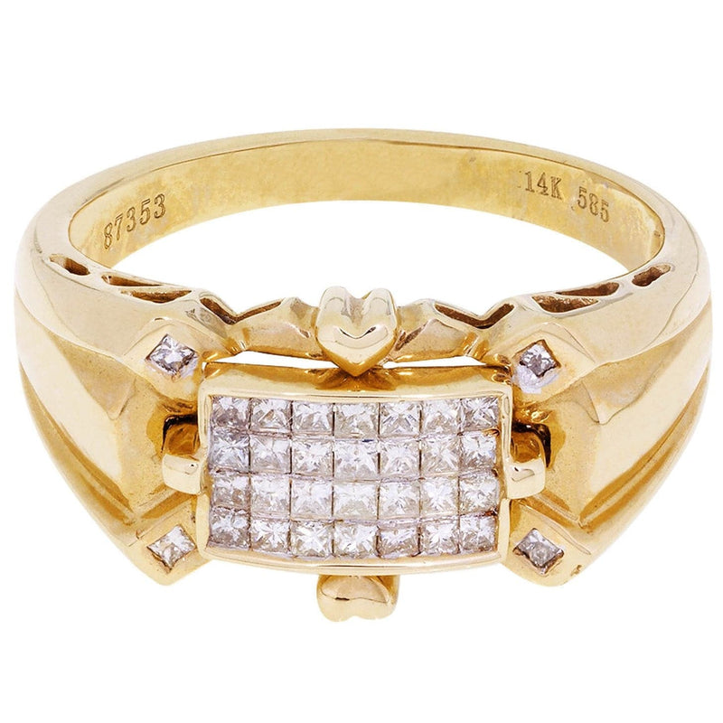 Mens Diamond Ring / Pinky Diamond Ring| 0.44 Carats