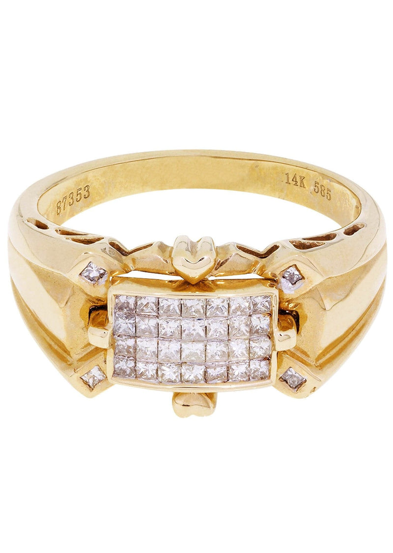 Mens Diamond Ring / Pinky Diamond Ring| 0.44 Carats