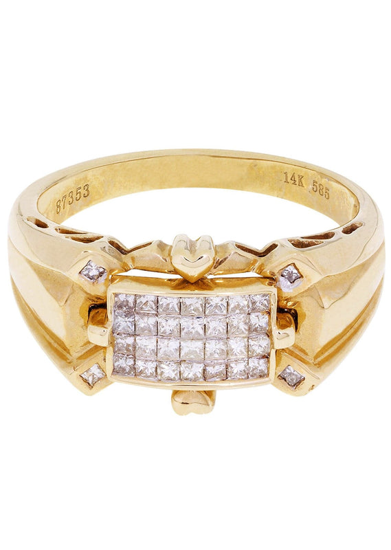 Mens Diamond Ring / Pinky Diamond Ring| 0.44 Carats