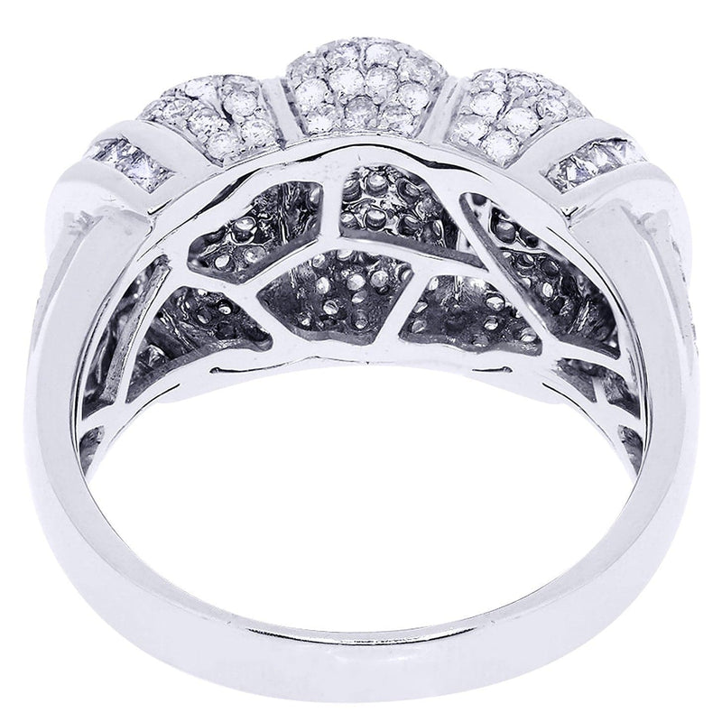 White Gold Mens Diamond Ring| 1.55 Carats| 10.29 Grams