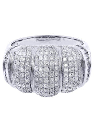 White Gold Mens Diamond Ring| 1.55 Carats| 10.29 Grams