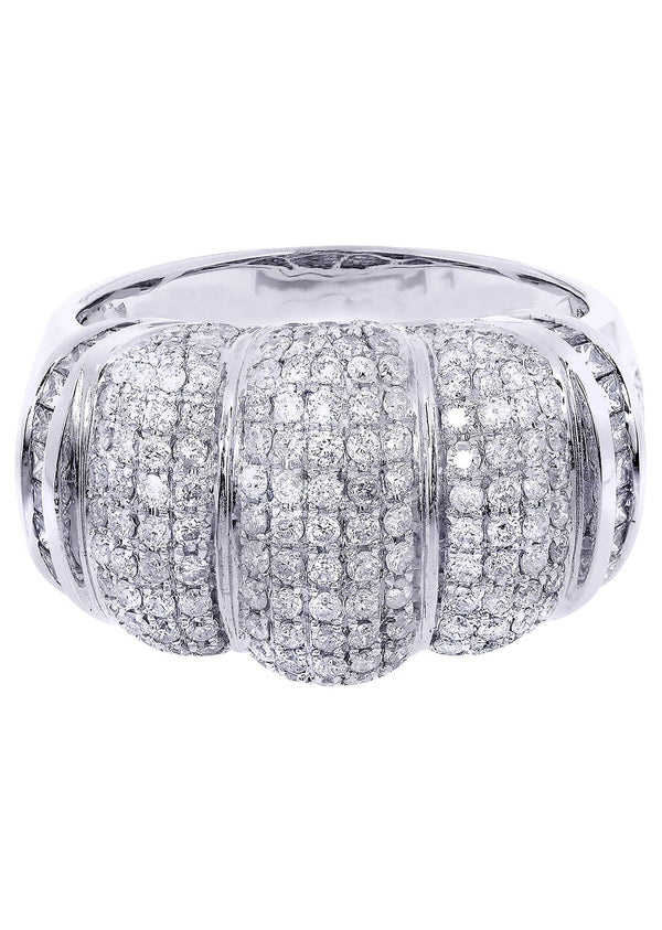 White Gold Mens Diamond Ring| 1.55 Carats| 10.29 Grams