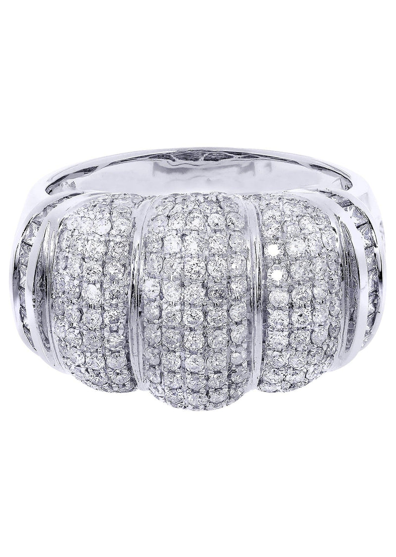 White Gold Mens Diamond Ring| 1.55 Carats| 10.29 Grams