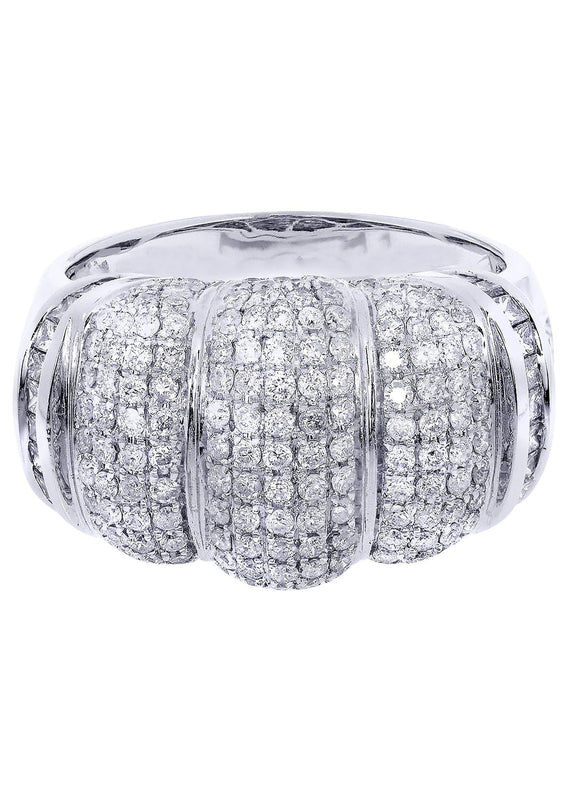 White Gold Mens Diamond Ring| 1.55 Carats| 10.29 Grams