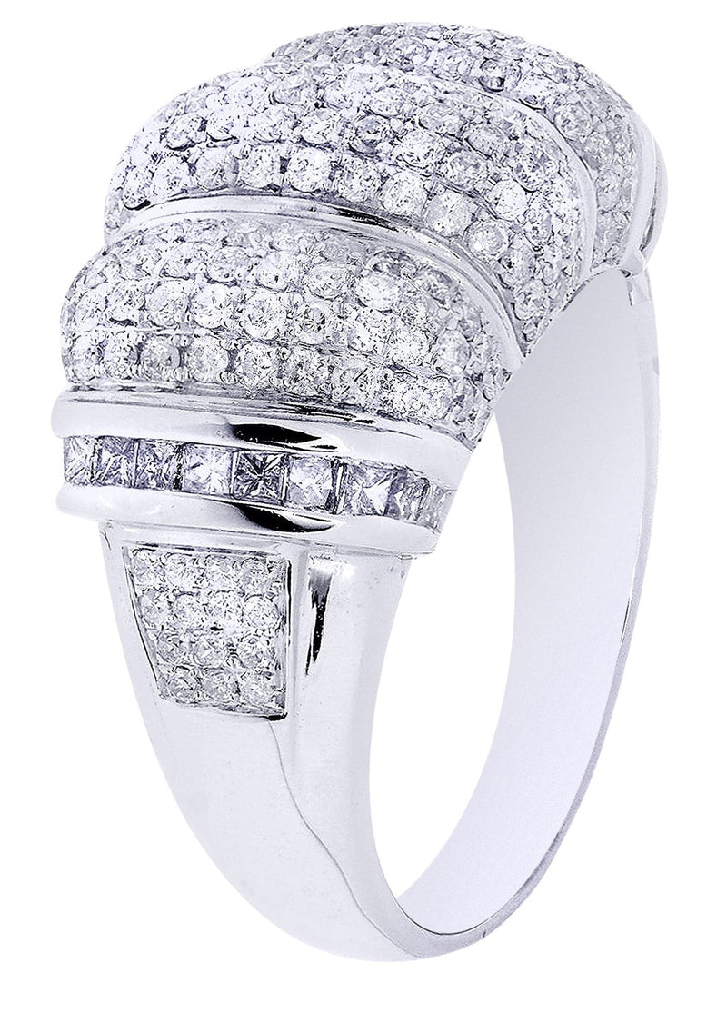 White Gold Mens Diamond Ring| 1.55 Carats| 10.29 Grams