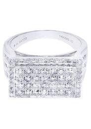 White Gold Mens Diamond Ring| 1.87 Carats| 10.36 Grams