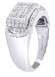 White Gold Mens Diamond Ring| 0.95 Carats| 9.49 Grams