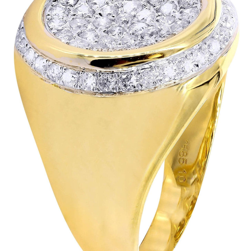 Mens Diamond Ring / Pinky Diamond Ring| 1.02 Carats