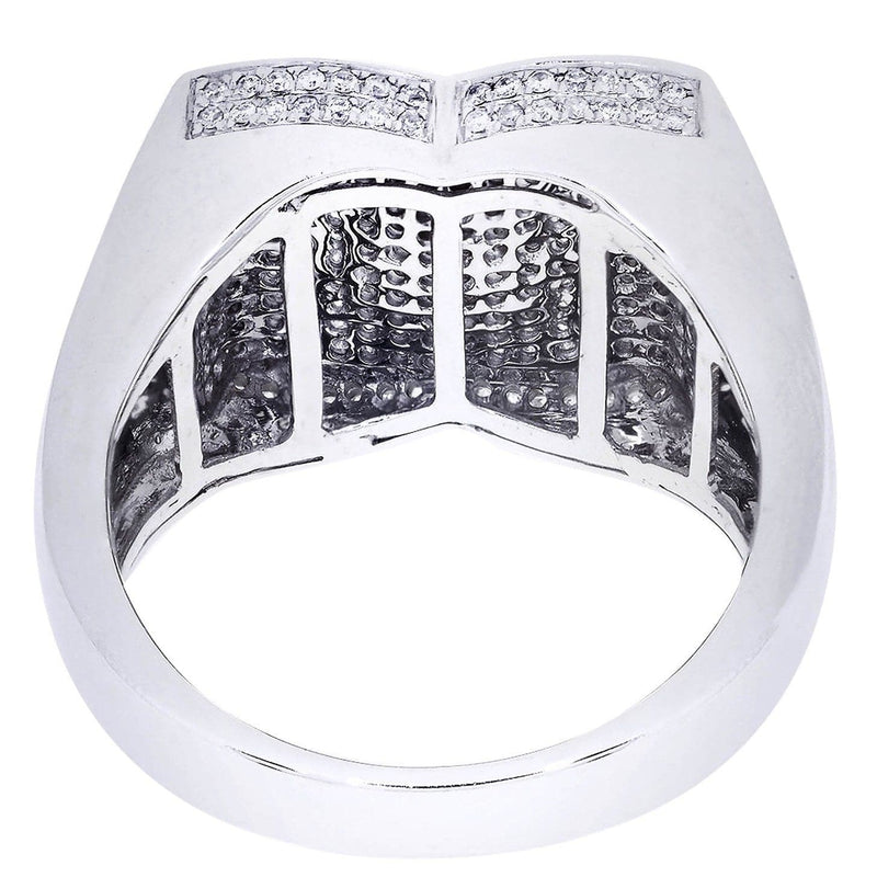 White Gold Mens Diamond Ring| 0.71 Carats| 11.26 Grams