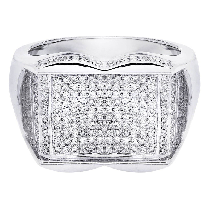 White Gold Mens Diamond Ring| 0.71 Carats| 11.26 Grams
