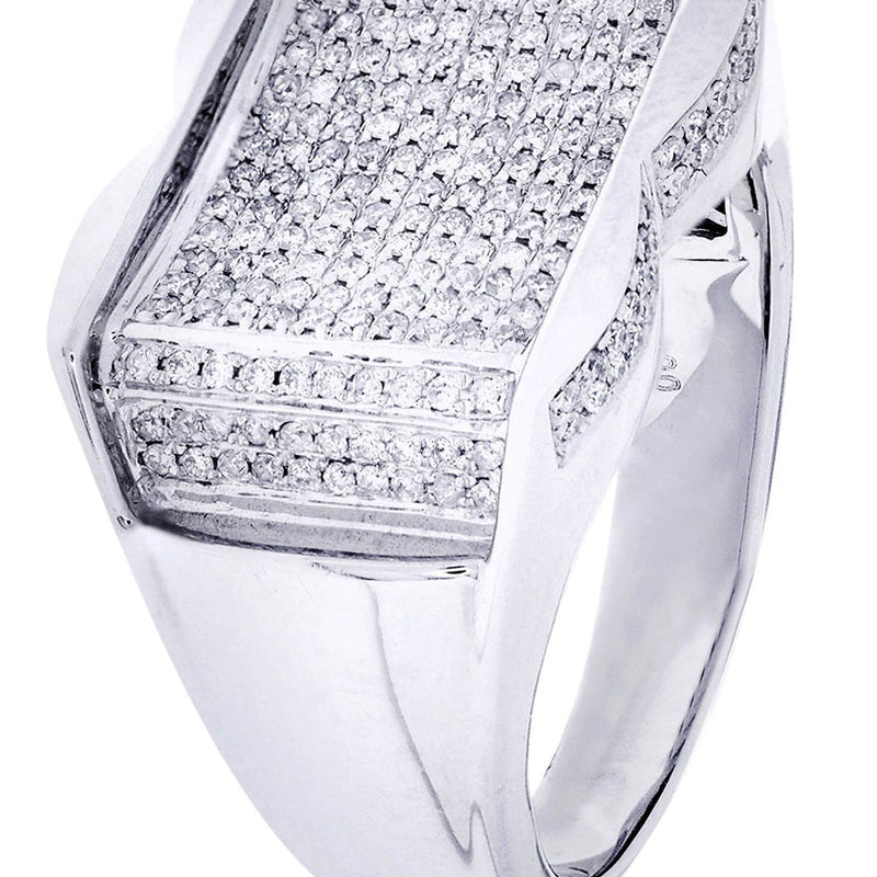 White Gold Mens Diamond Ring| 0.71 Carats| 11.26 Grams