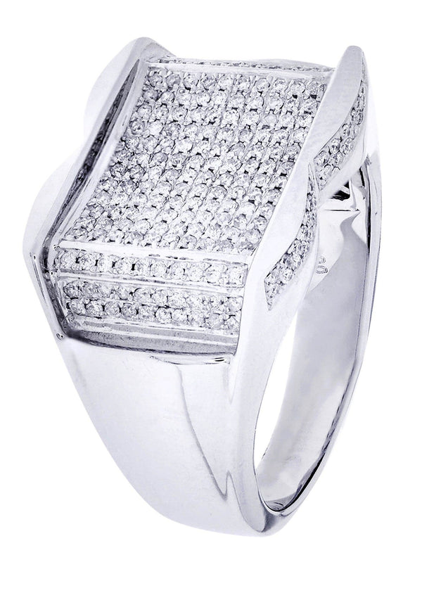 White Gold Mens Diamond Ring| 0.71 Carats| 11.26 Grams