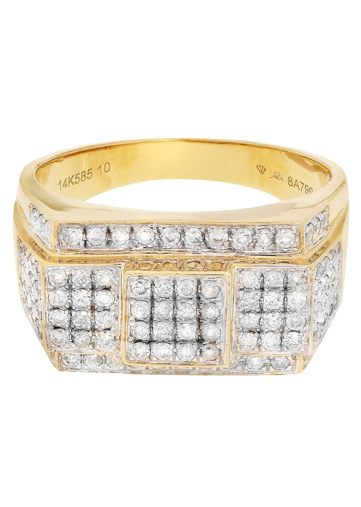 Mens Diamond Ring / Pinky Diamond Ring| 0.93 Carats