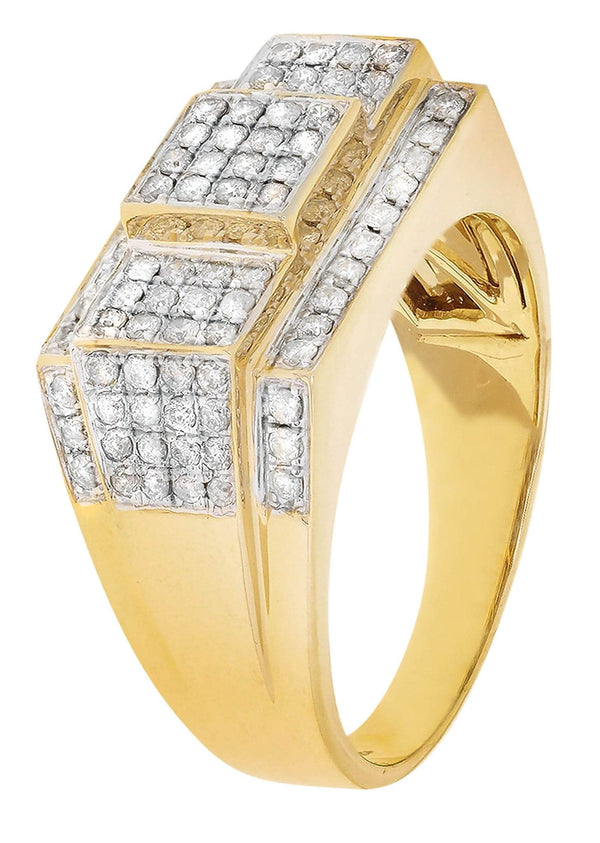 Mens Diamond Ring / Pinky Diamond Ring| 0.93 Carats