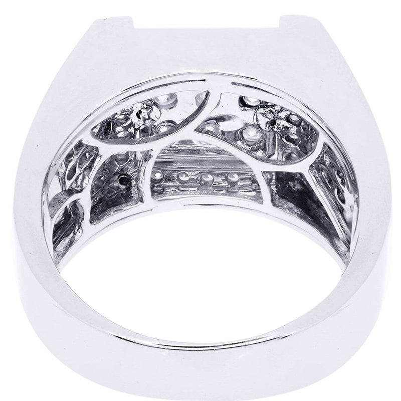 White Gold Mens Diamond Ring| 2.19 Carats| 15.74 Grams