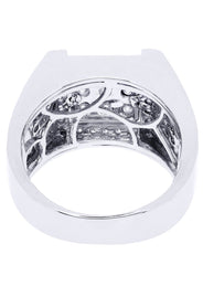 White Gold Mens Diamond Ring| 2.19 Carats| 15.74 Grams