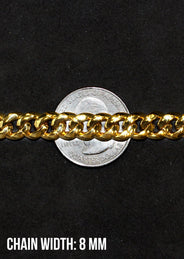 Gold Hermes Diamond Chain