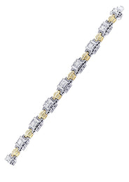 Mens Diamond Bracelet White Gold| 4.35 Carats| 43.05 Grams