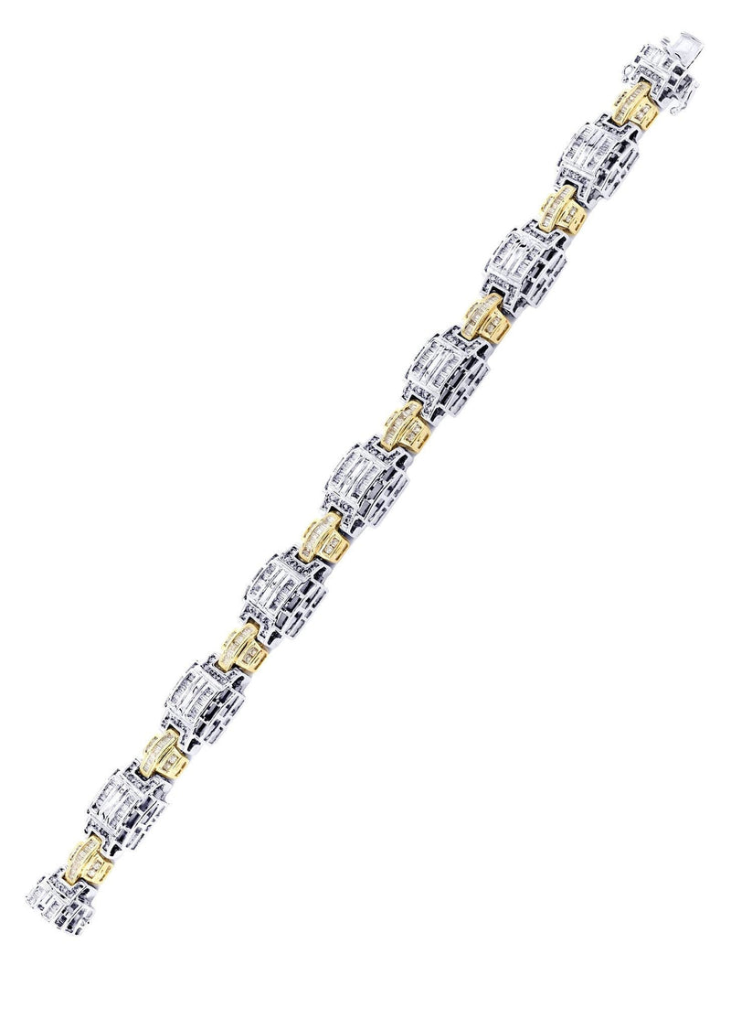 Mens Diamond Bracelet White Gold| 4.35 Carats| 43.05 Grams