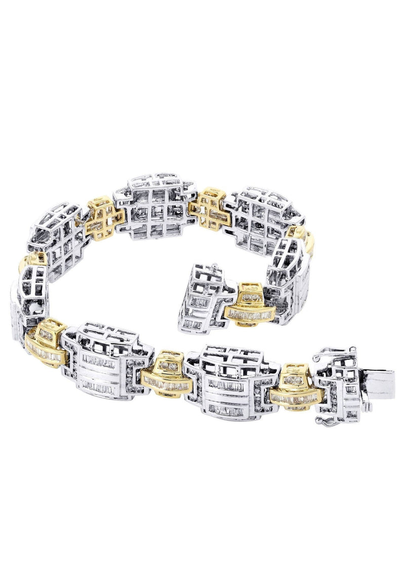 Mens Diamond Bracelet White Gold| 4.35 Carats| 43.05 Grams