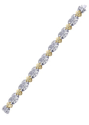 Mens Diamond Bracelet White Gold| 4.34 Carats| 46.65 Grams