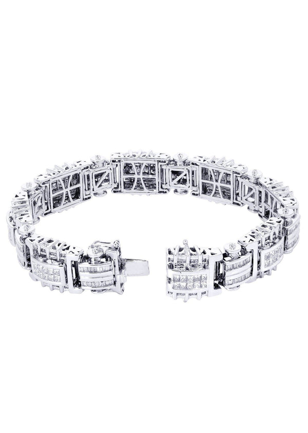 Mens Diamond Bracelet White Gold| 5.66 Carats| 54.41 Grams