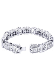 Mens Diamond Bracelet White Gold| 5.18 Carats| 56.08 Grams