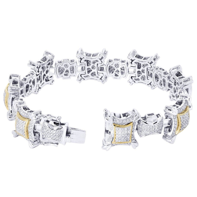 Mens Diamond Bracelet White Gold| 5.27 Carats| 58.71 Grams