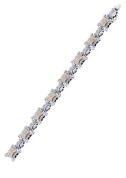 Mens Diamond Bracelet White Gold| 5.27 Carats| 58.71 Grams