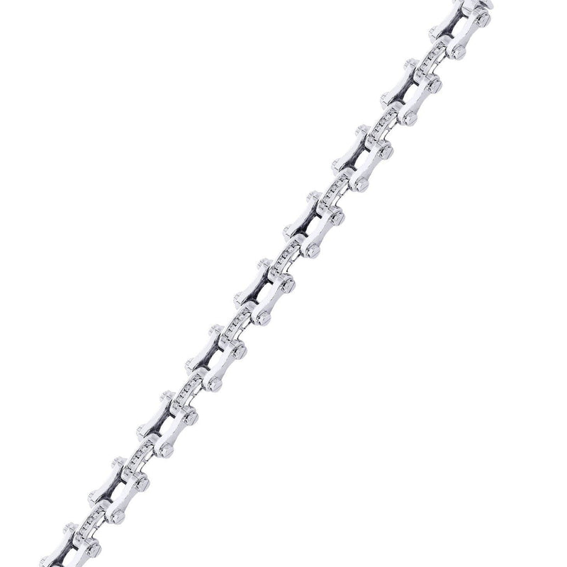 Mens Diamond Bracelet White Gold| 0.71 Carats| 33.5 Grams