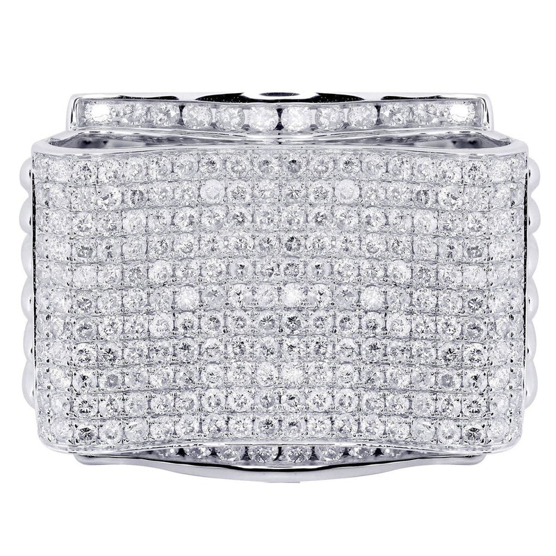 White Gold Mens Diamond Ring| 3.1 Carats| 18.39 Grams