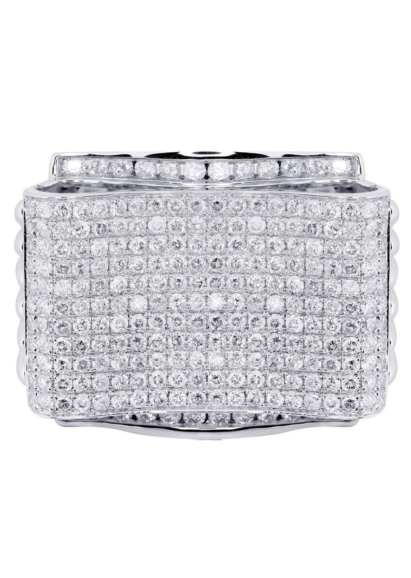 White Gold Mens Diamond Ring| 3.1 Carats| 18.39 Grams